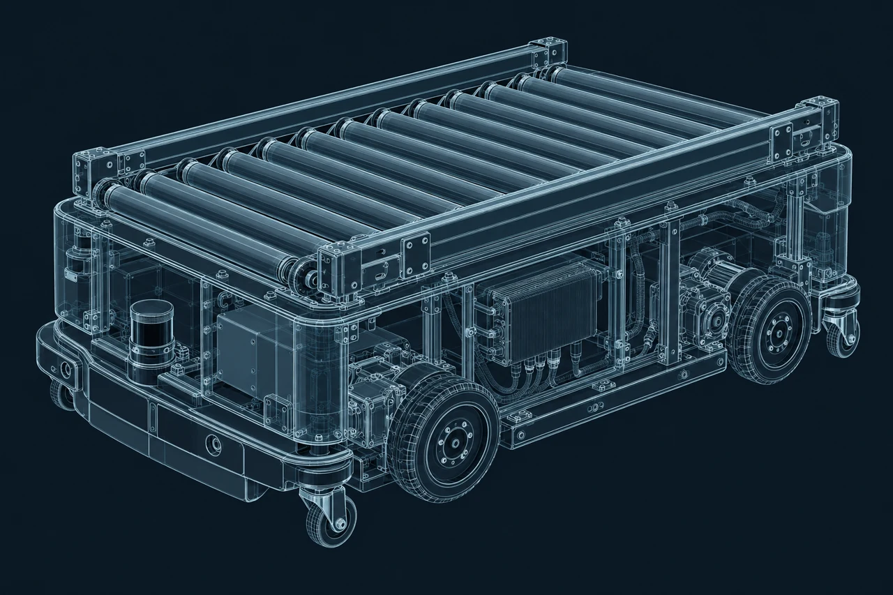 Mobile platform exterior wireframe